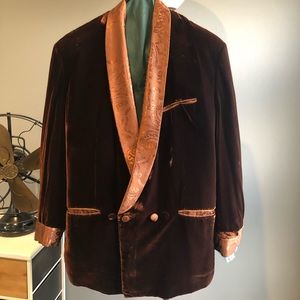 Custom Made Velvet Smoking Jacket